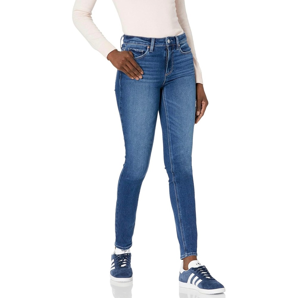 PAIGE Hoxton Slim High Rise Jeans Medium Wash Blue Denim 5277F50-204 Size 31